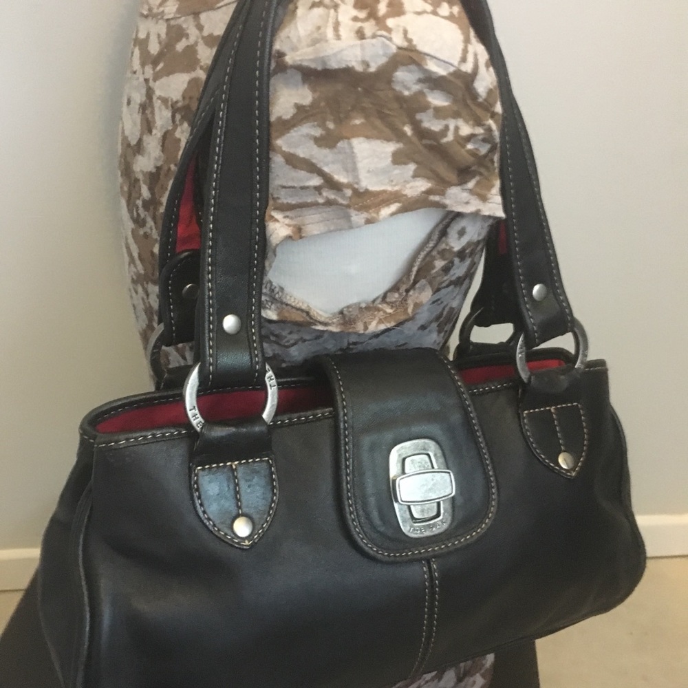 Black and red The Sak leather purse handbag